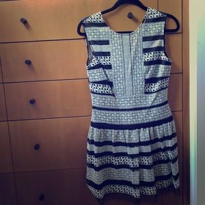 NWT BCBGMaxAzria short black-and-white dress Size 6